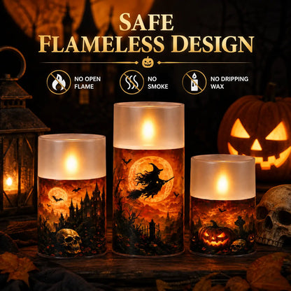 Homemory Christmas Tree Candles with 6 Hours Timer, 2 Pcs Waxy LED Flameless Candles Flickering, Green Electric Candles Battery Operated for New Year Celebration Holiday Decorations 8.5 Inches,Sohochic